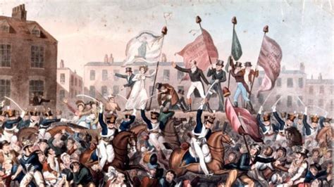 Peterloo- verilöylyn vastaus radikaaliin kansalaisten oikeuksien vaatimiseen ja sen kauaskantoinen vaikutus brittiläisen poliittisen maiseman muokkaukseen